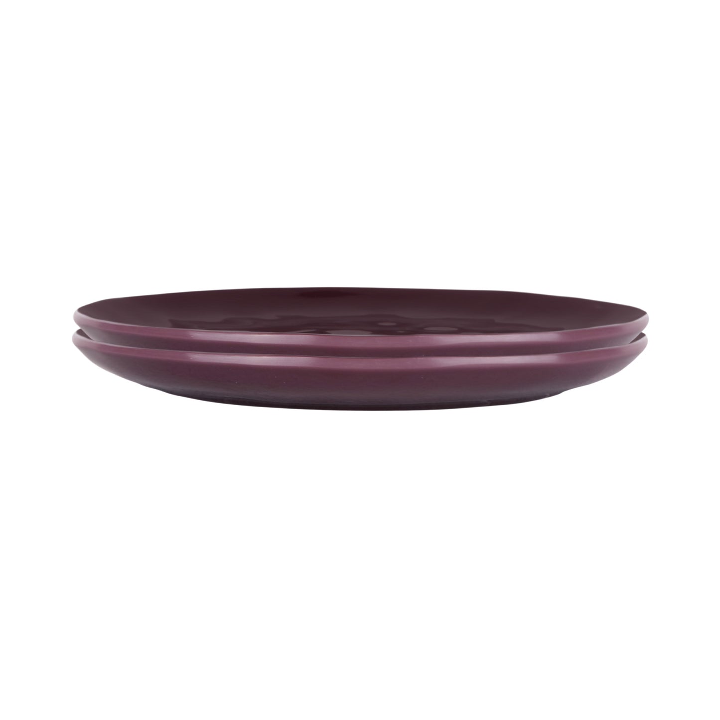 Melamine Round Plate - Purple Glaze
