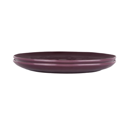 Melamine Round Plate - Purple Glaze