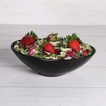 Melamine Oblong Large Bowl - Black