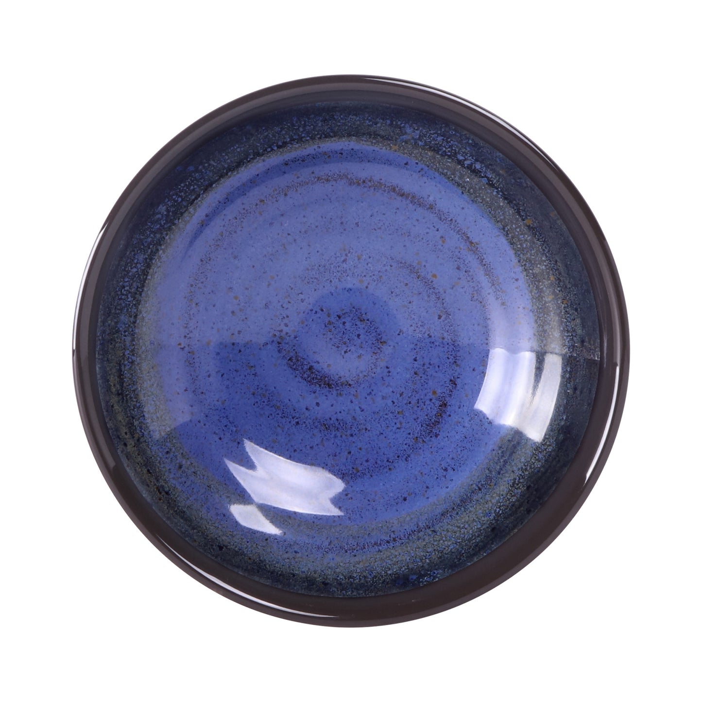 Melamine Round Bowl - Cobalt Design