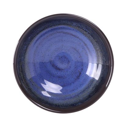 Melamine Round Bowl - Cobalt Design