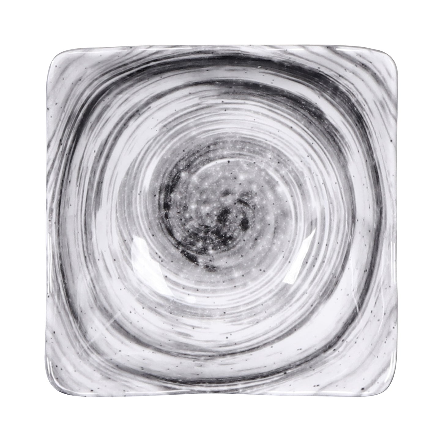 Melamine Square Bowl - Black Design