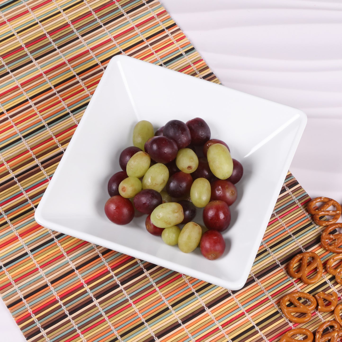 Melamine Square Bowl - White