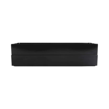 Melamine Rectangular Bin - Black