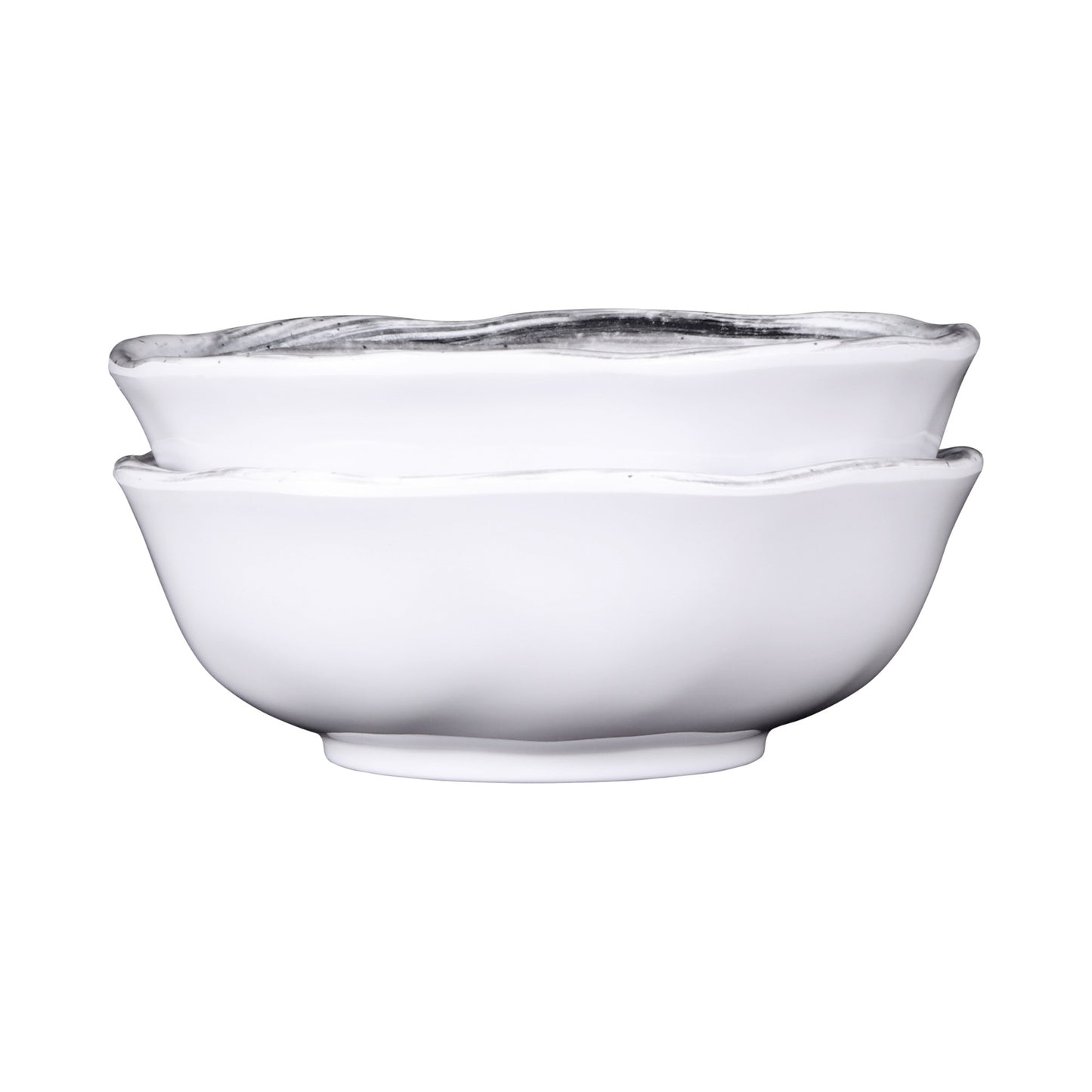 Melamine Round Bowl - Black Design
