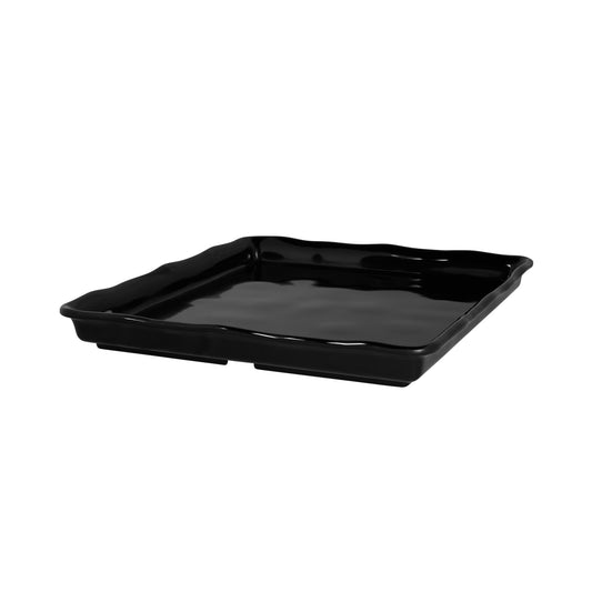 Melamine Rectangular Organic Tray - Black
