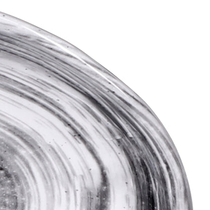 Melamine Deep Oval Plate - Black Design