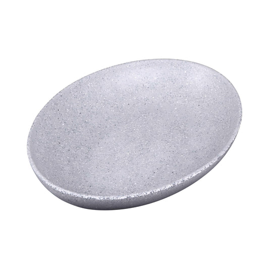 Melamine Deep Oval Plate - Granite Stone