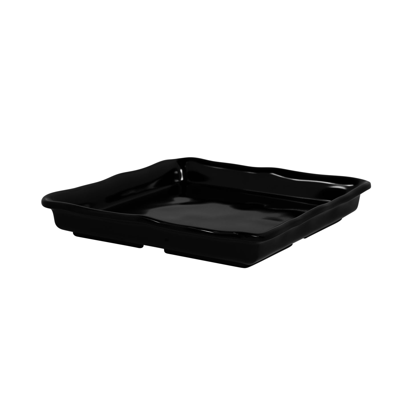 Melamine Square Organic Tray - Black