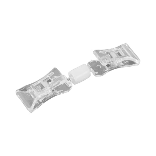 Polycarbonate Double Clip on Spring Sign Holder - Clear Polycarbonate