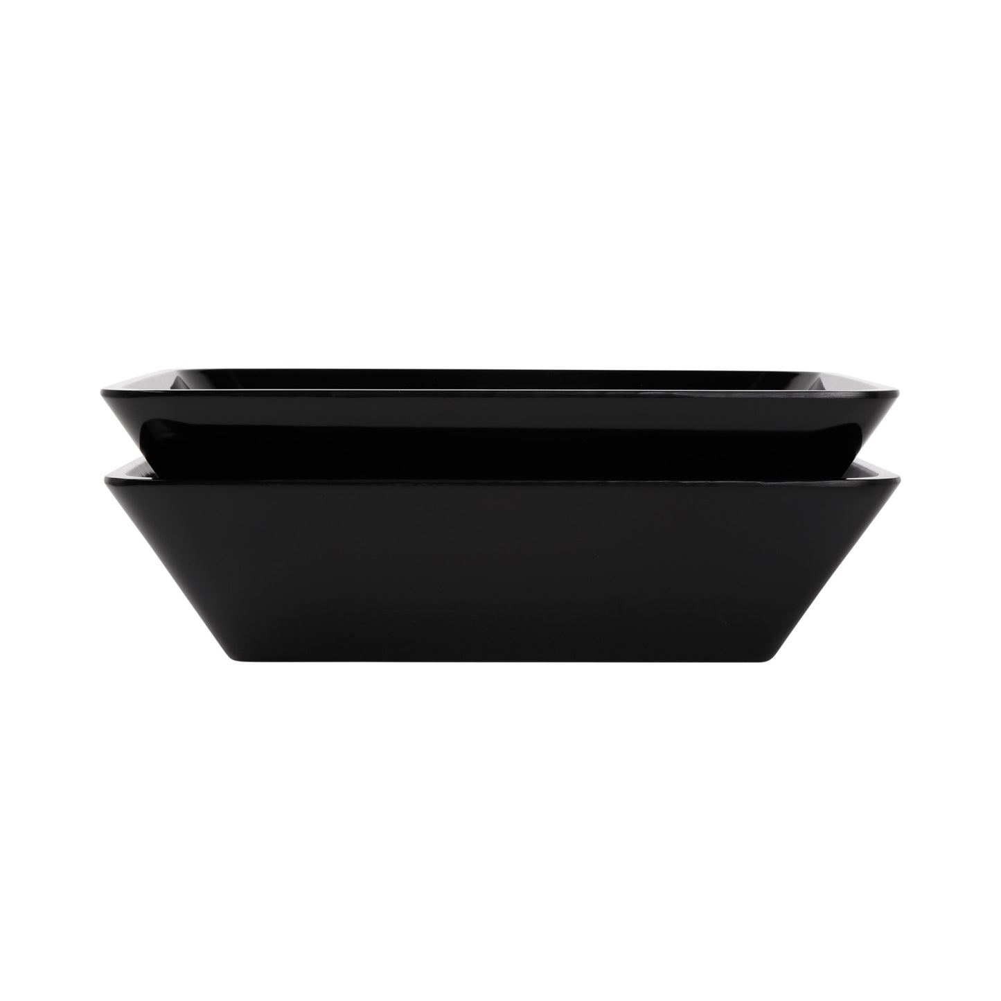 Melamine Rectangular Bowl - Black