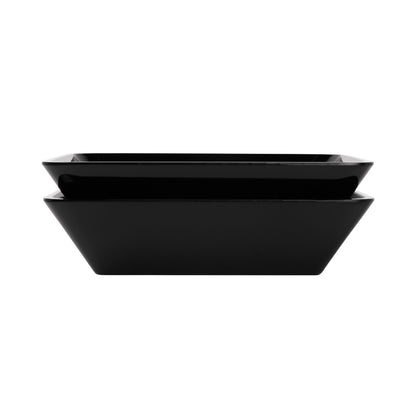 Melamine Rectangular Bowl - Black