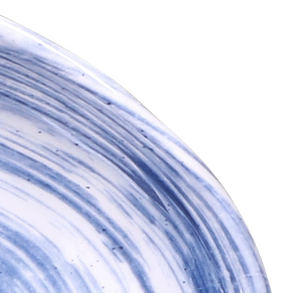 Melamine Deep Oval Plate - Navy Design