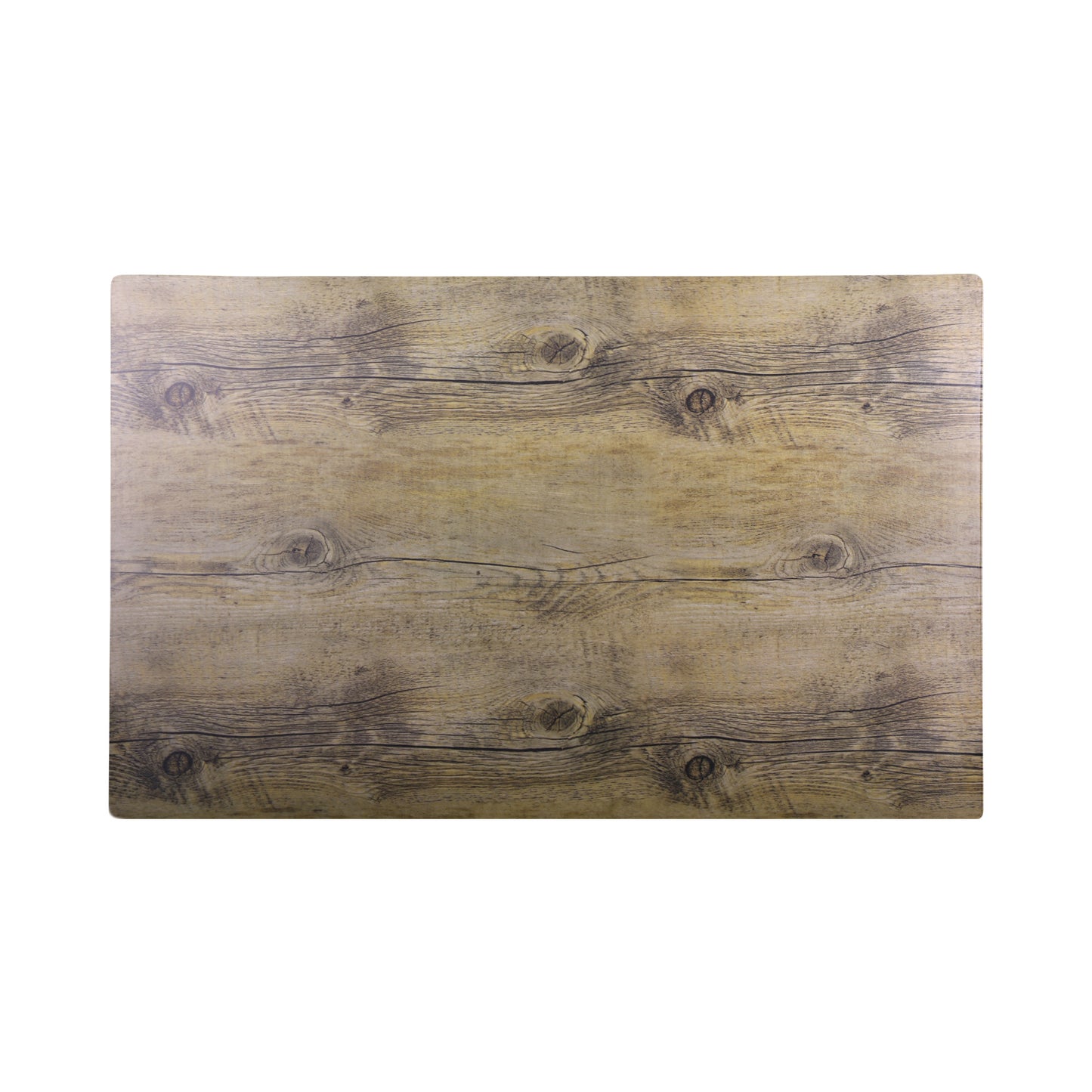 Melamine Rectangular Faux Wood - Driftwood