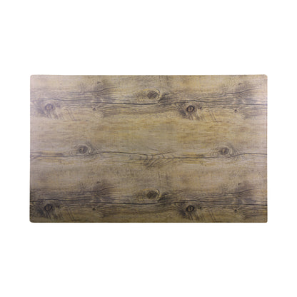 Melamine Rectangular Faux Wood - Driftwood