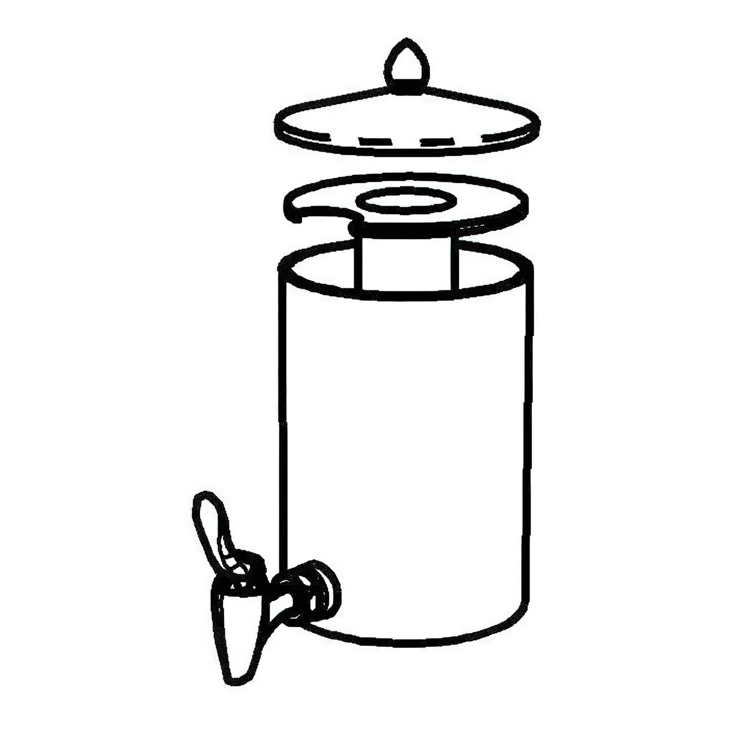 SPARE Spare Container  for Juice Disp. 5l Model Stainless