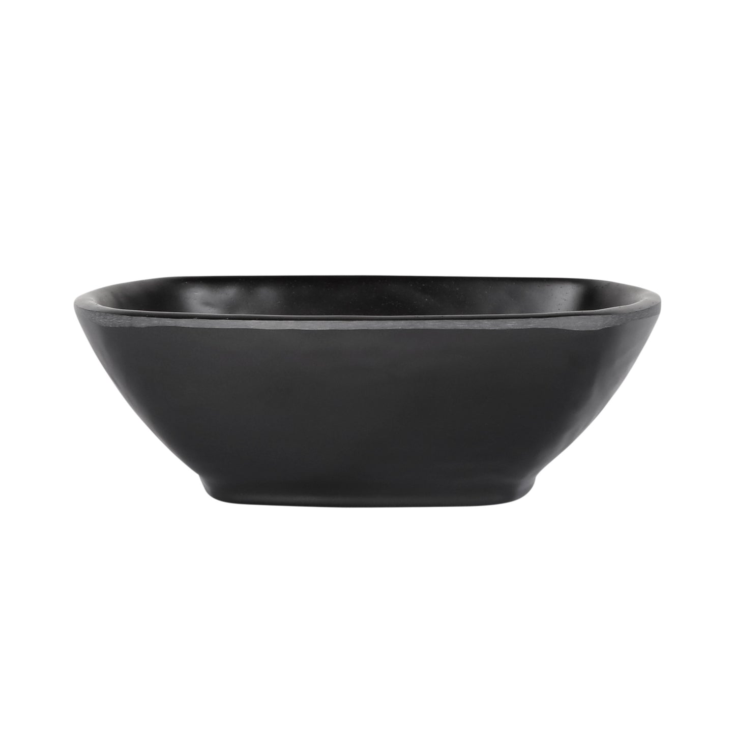 Melamine Square Bowl - Black