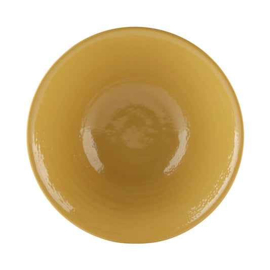 Melamine Bowl - Aubergine Matte Finish Outside/Olive Oil Gloss Finish Inside