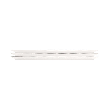 Melamine Rectangular Plate - White w/ Black Decal