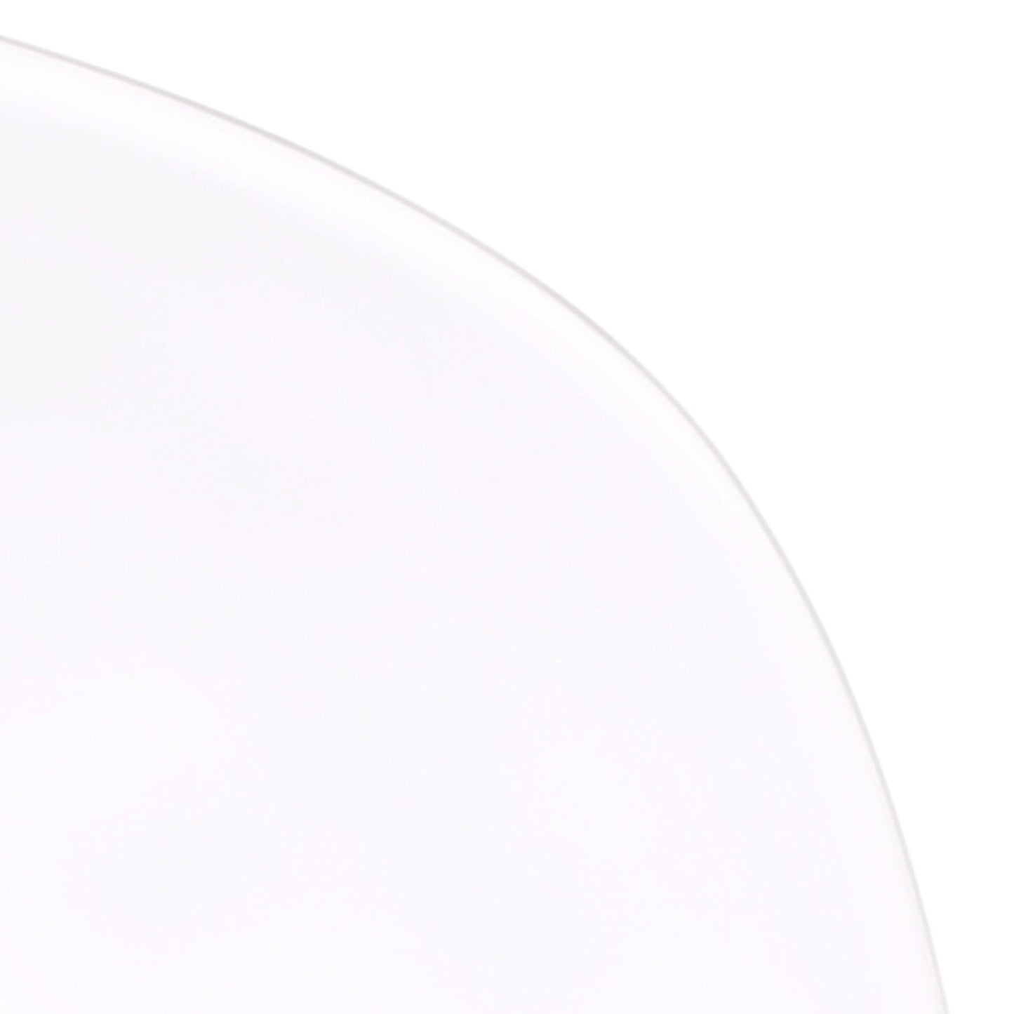 Melamine Square Plate w/ Rounded Edges - Off White