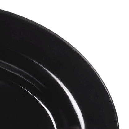 Melamine Wide Rim Oval Platter - Black