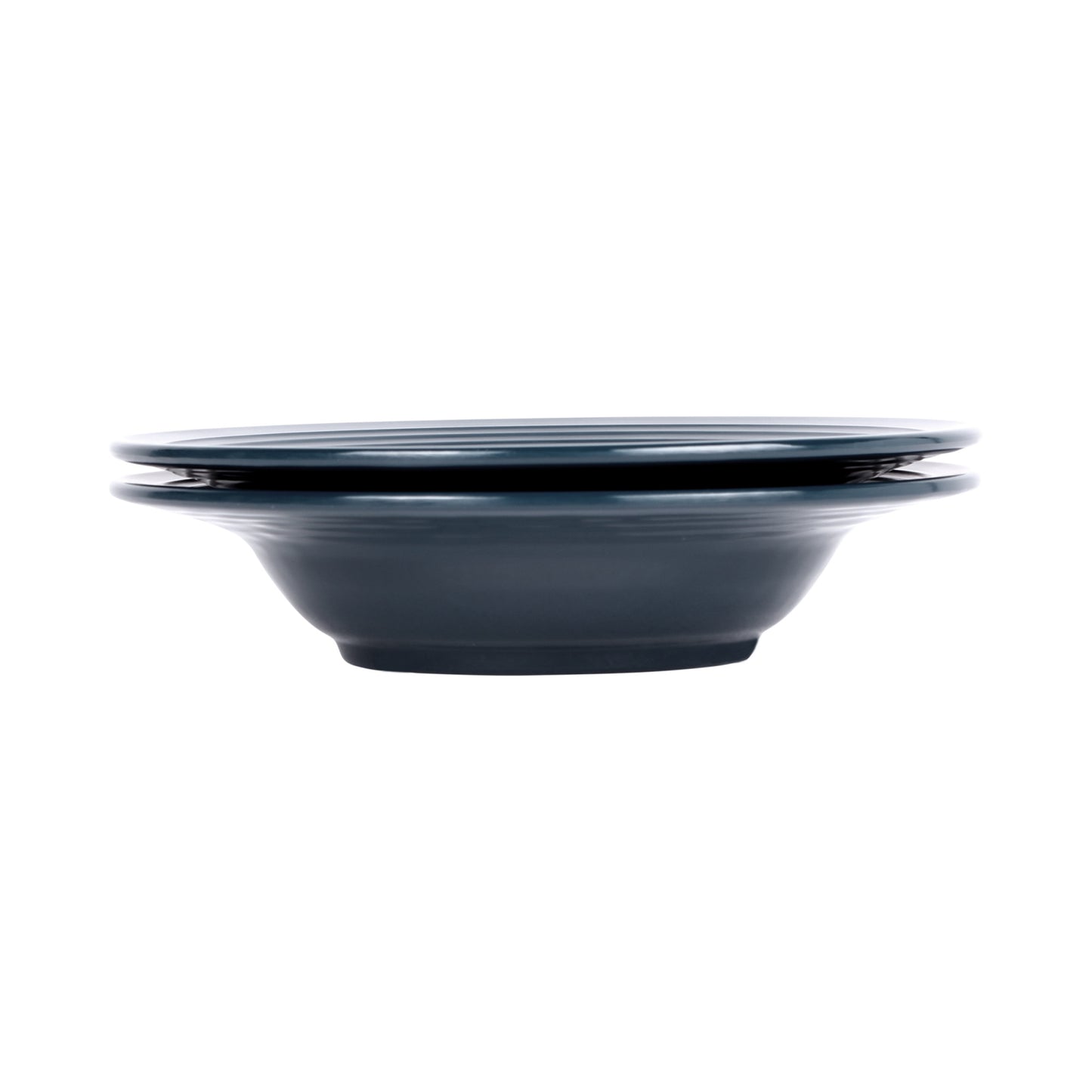 Melamine Round Two-Tone Bowl - Abyss Gloss Inside/Lapis Matte Outside