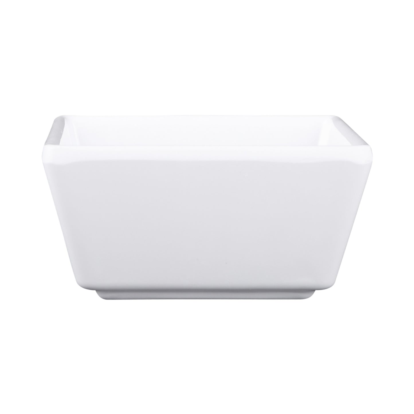 Melamine Square Ramekin - White