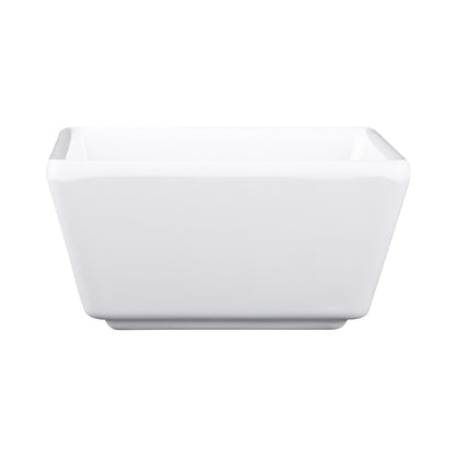 Melamine Square Ramekin - White