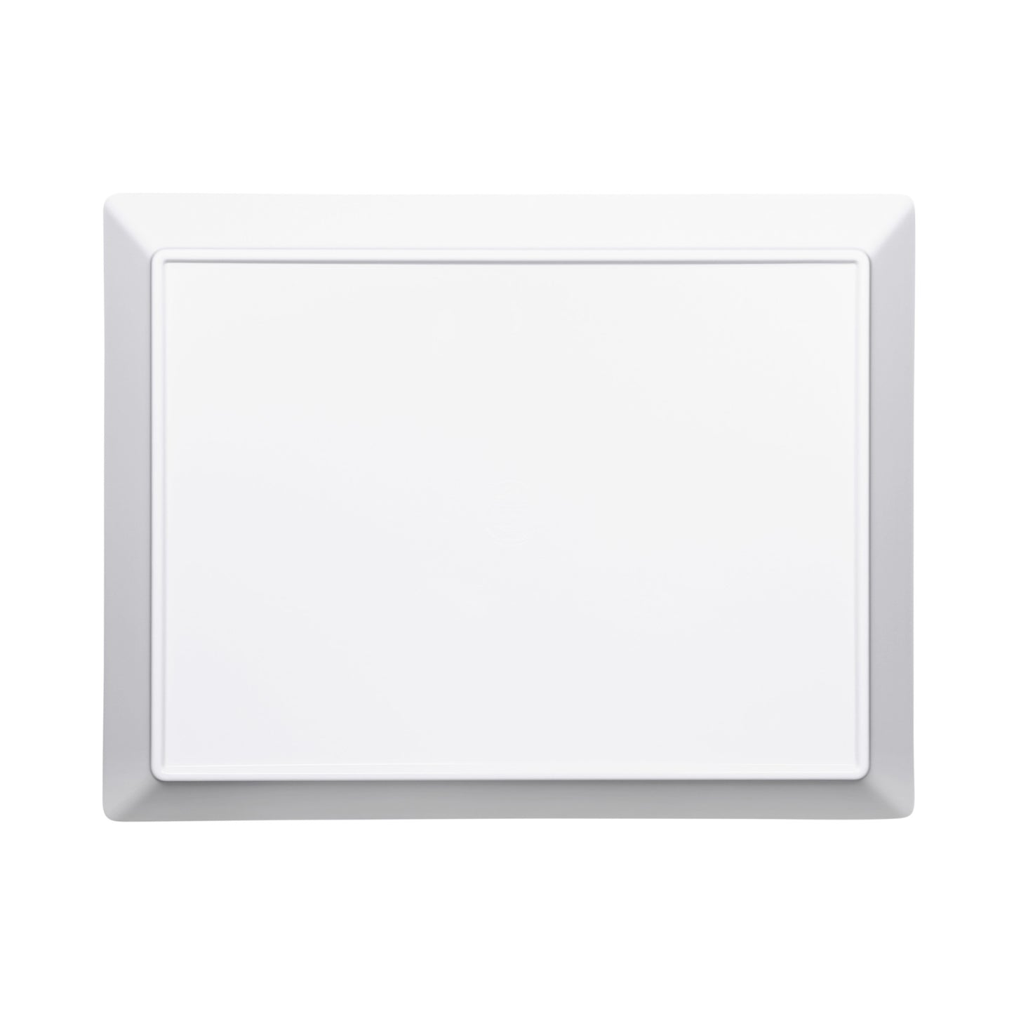 Melamine Rectangular Serving Platter w/ Bump - White