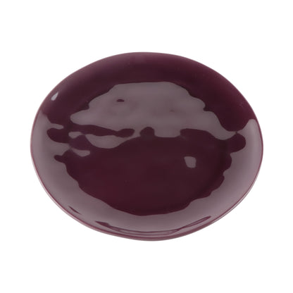 Melamine Round Plate - Purple Glaze