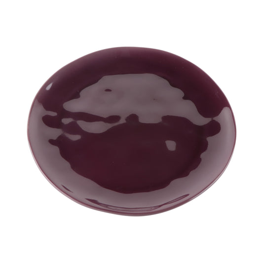 Melamine Round Plate - Purple Glaze