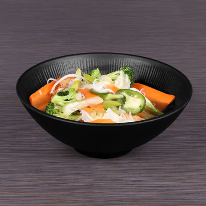 Melamine Round Bowl - Black