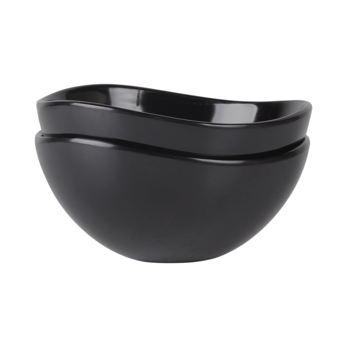 Melamine Almost Oval Bowl - Black