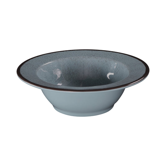 Melamine Round Crackle Bowl - Cameo Blue