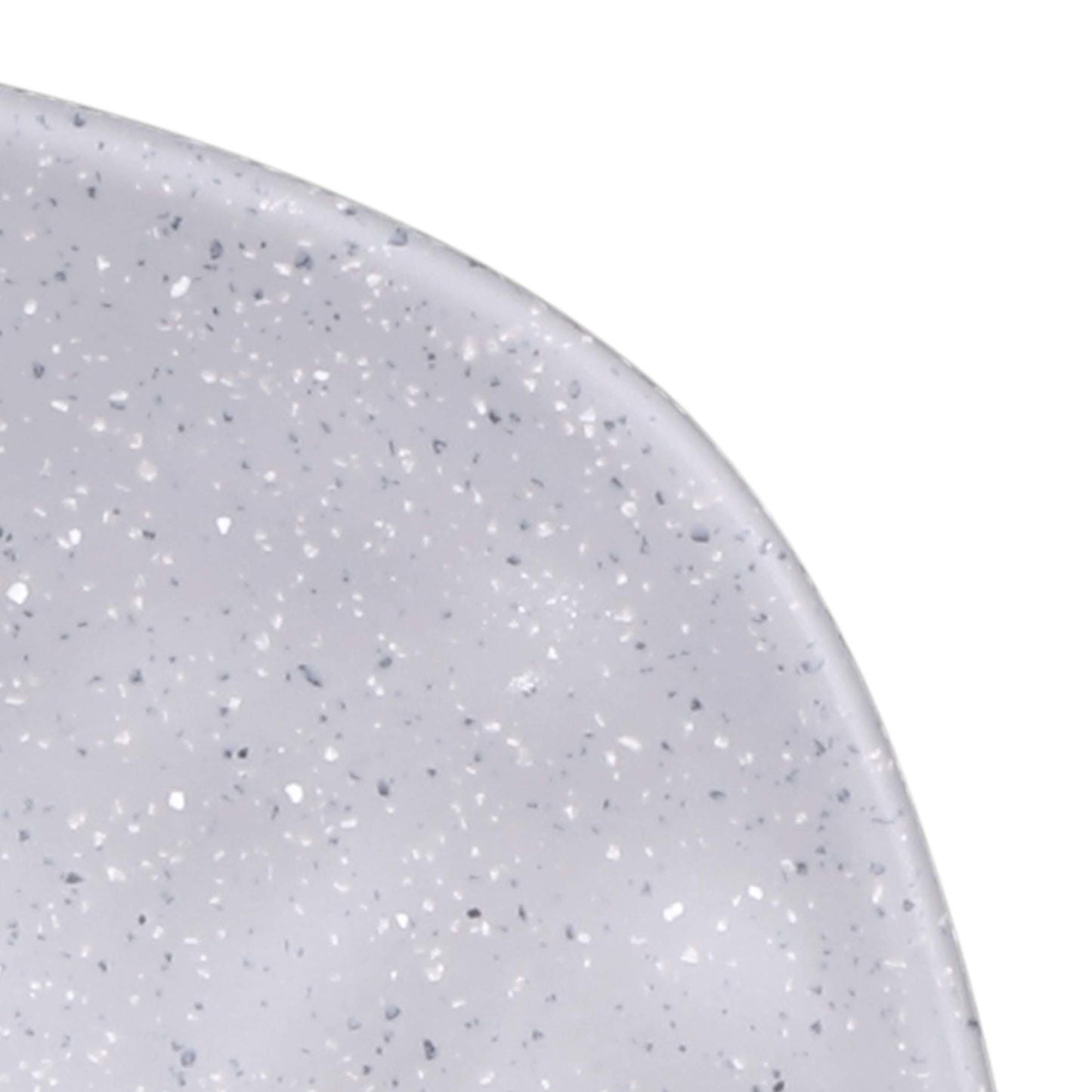 Melamine Square Plate w/ Rounded Edges - Granite Stone