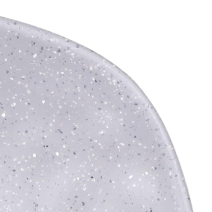 Melamine Square Plate w/ Rounded Edges - Granite Stone