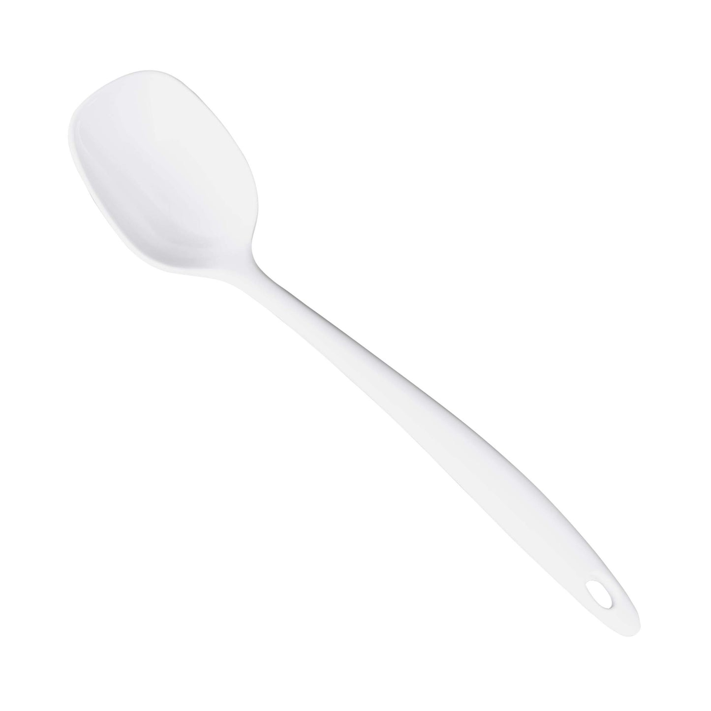 Melamine Solid Spoon - White