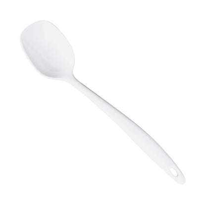 Melamine Solid Spoon - White