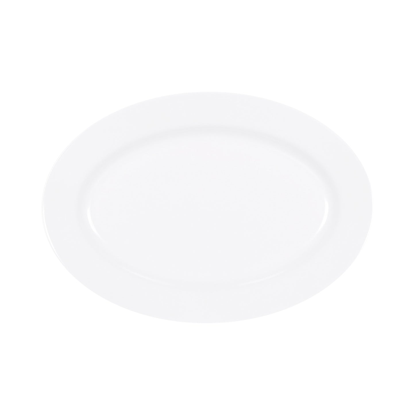 Melamine Oval Plate - White