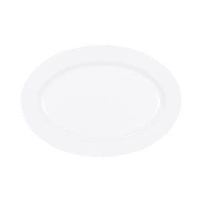 Melamine Oval Plate - White