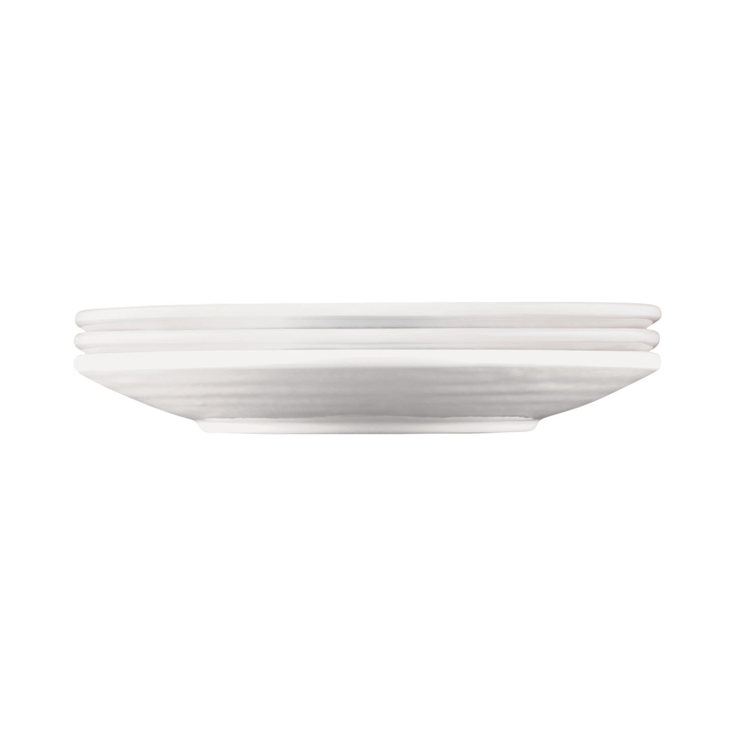 Melamine Round Pebble Plate - White