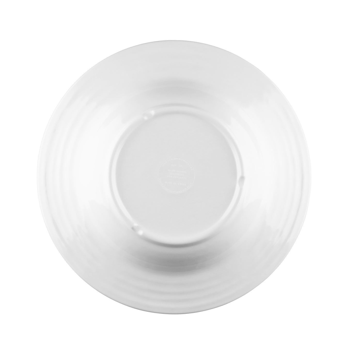 Melamine Round Bowl - White Gloss