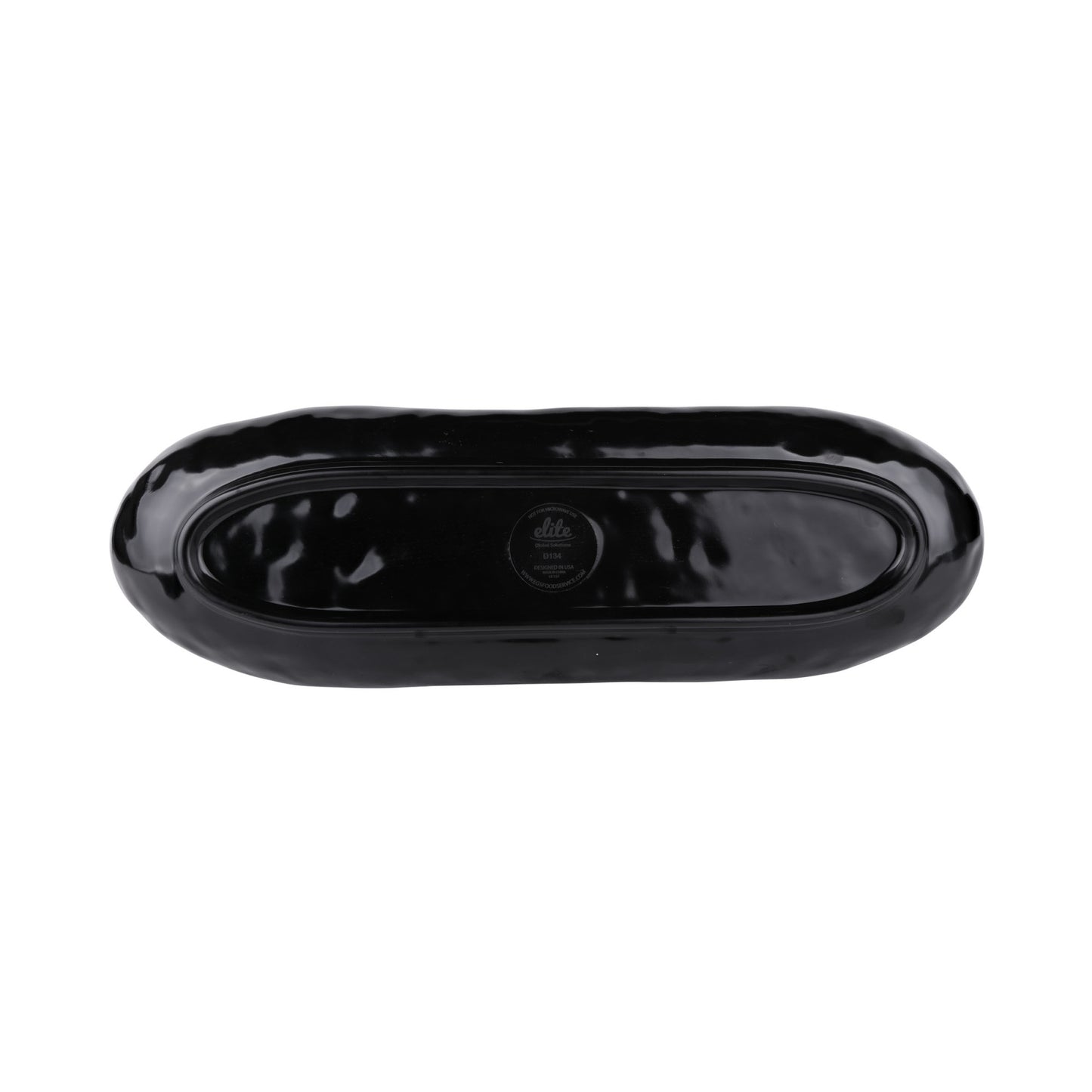 Melamine Uneven Edge Tray - Black
