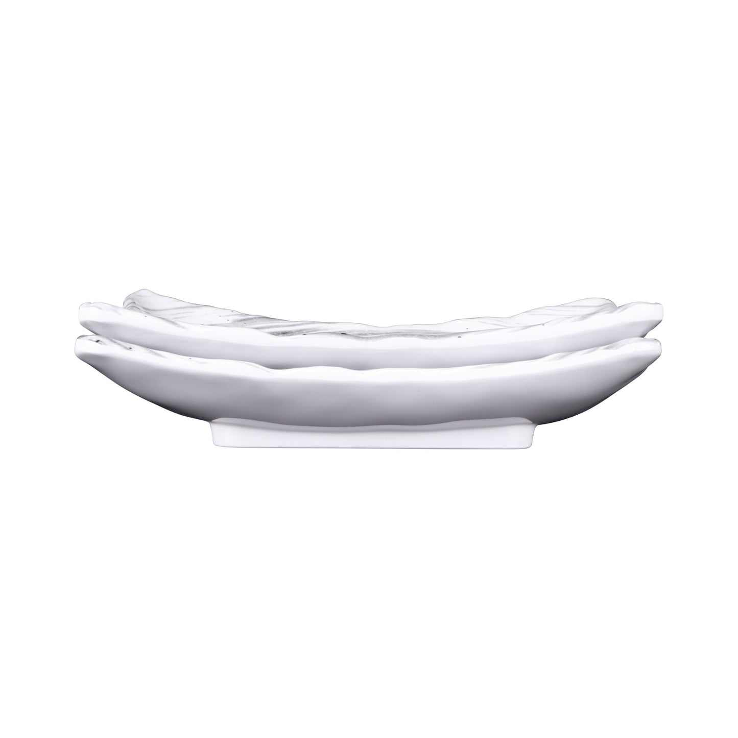 Melamine Rectangular Plate - Black Design