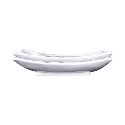 Melamine Rectangular Plate - Black Design