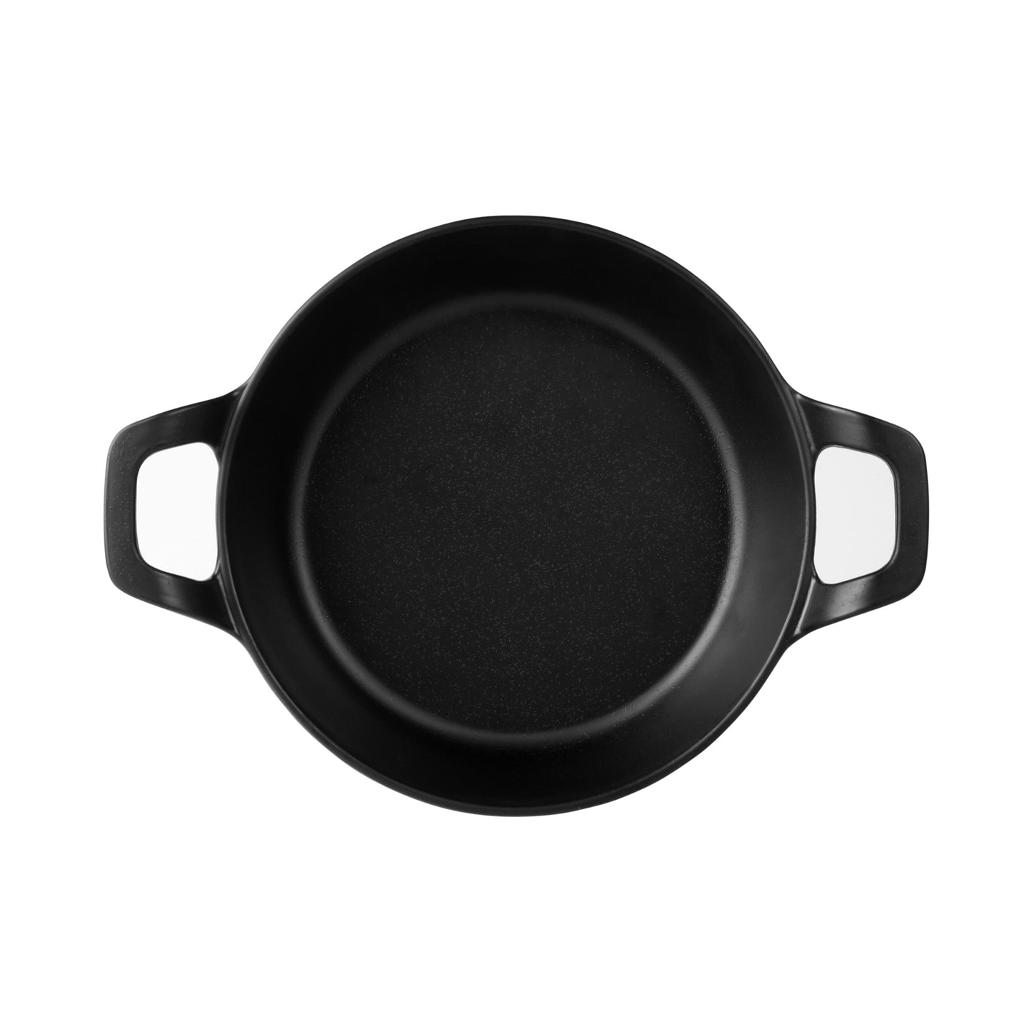 Melamine Faux Cast Iron Fry Pan - Black