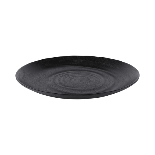 Melamine Round Plate - Black
