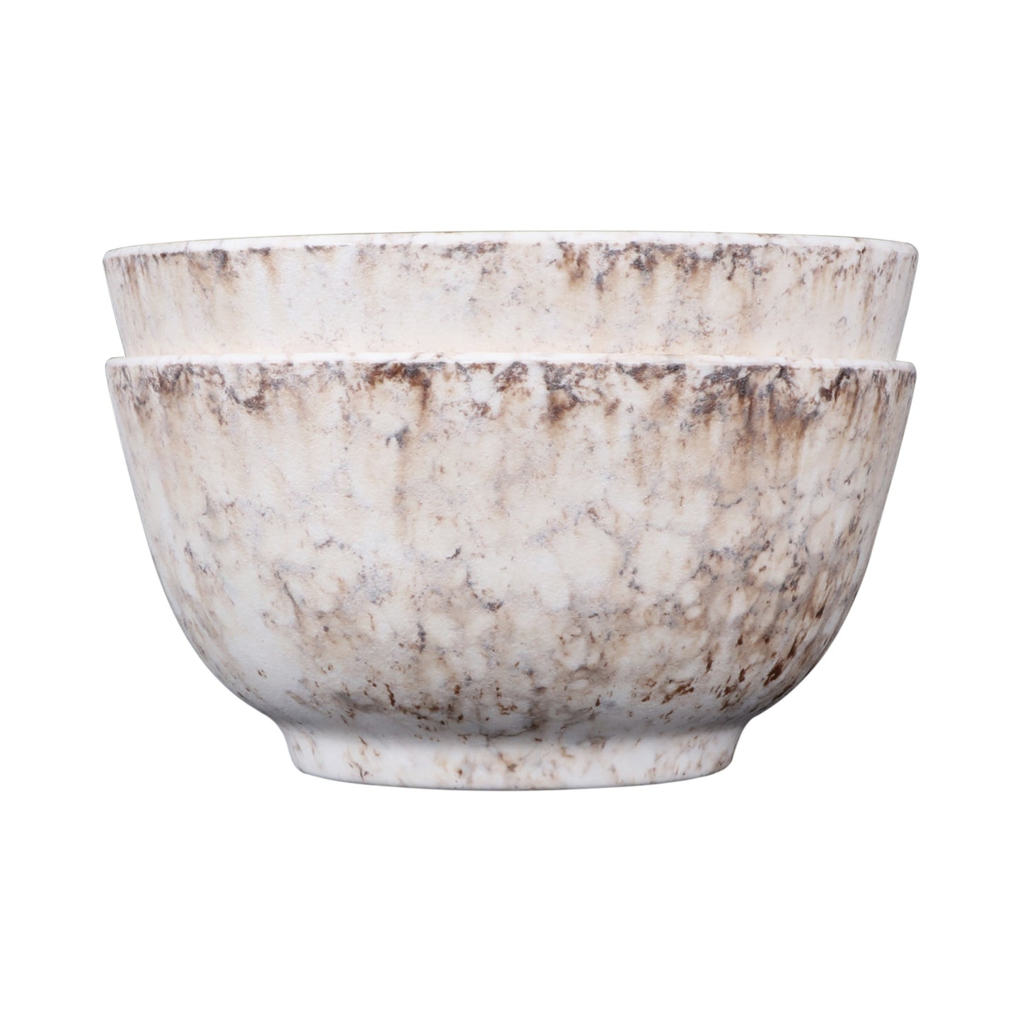 Melamine Round Bowl - Brown Marble
