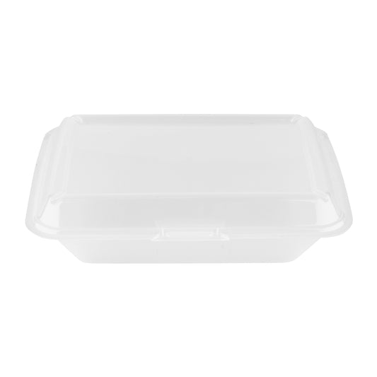 Half Size Polypropylene, Clear, Food Reusable Container, 9" L x 6.5" W x 2.75" H, G.E.T. Eco-Takeout's (12 Pack)