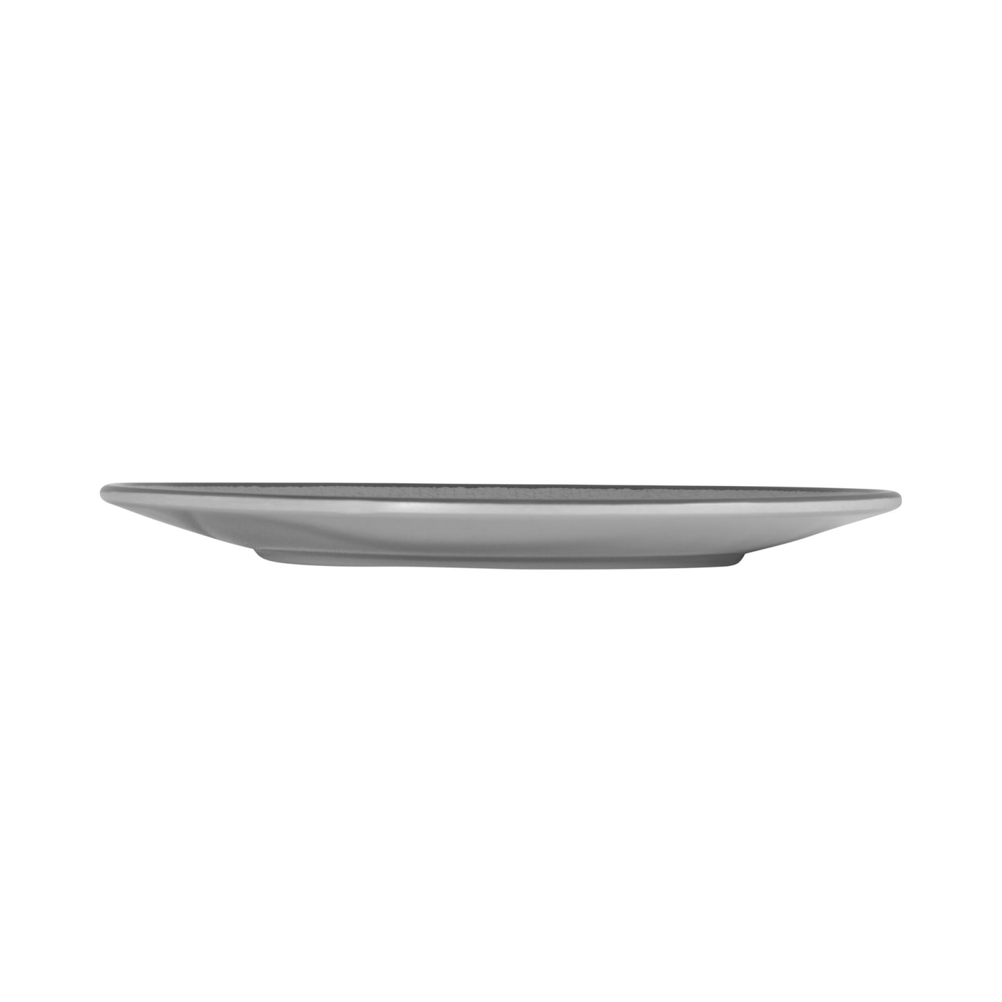 Melamine Oval Crackle Plate - Gray